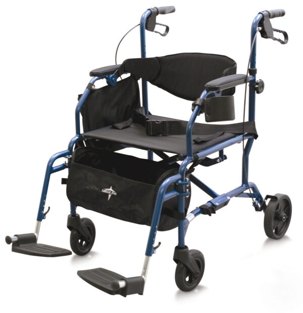Combination Rollator With Transport Chair