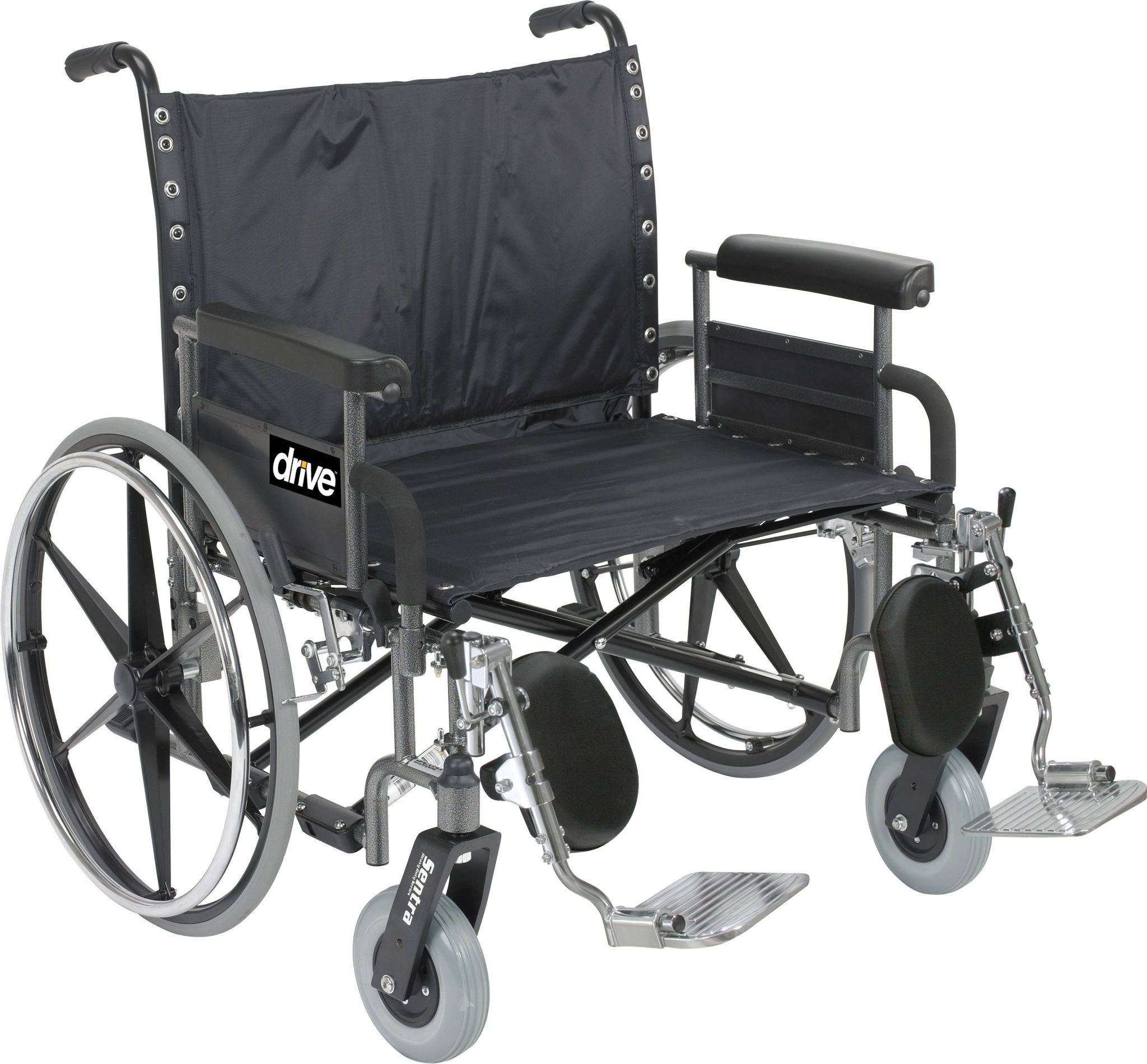 Bariatric Deluxe Sentra Heavy-Duty, Extra-Extra-Wide Wheelchair 28" In ...